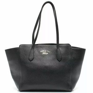 GUCCI Black Leather Tote Bag - Authentic & in Perfect Condition